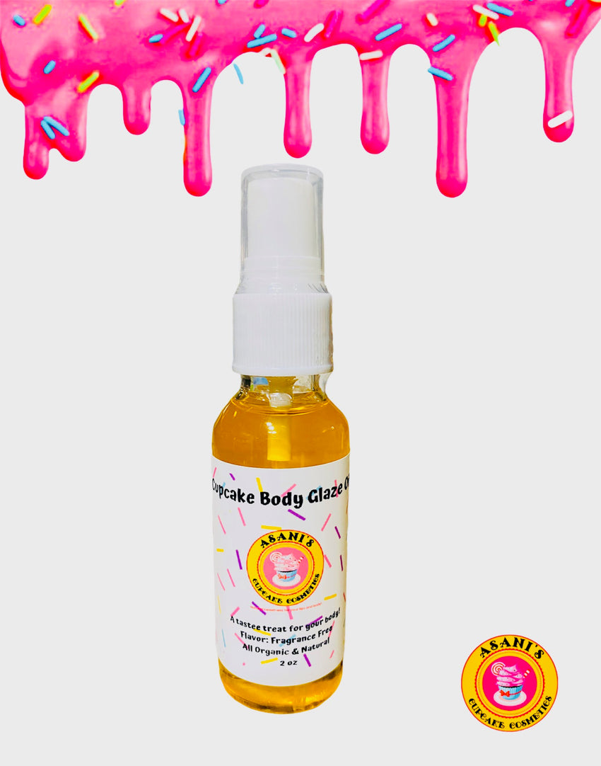 Fragrance Free Body Glaze Oil Spray Bottle