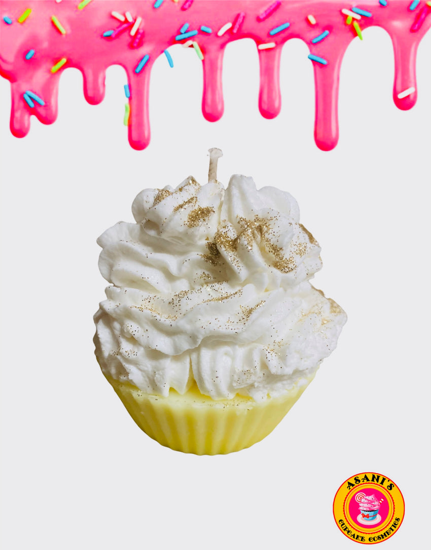 Lemon Pound Cupcake mini Soy Lotion Candle (2 in 1)